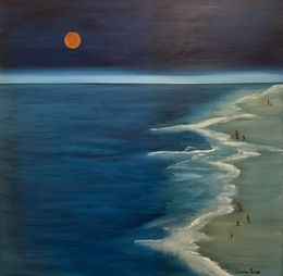 Gemälde, Mer et silhouettes 028, Laurence Malidor