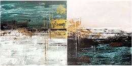 Peinture, Golden Currents. Set of two, Tatiana Malinovscaia