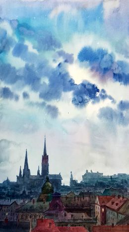 Painting, Views of city street, Vitaly Duhnevich