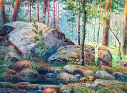 Gemälde, In a forest fairy tale, Vitaly Duhnevich