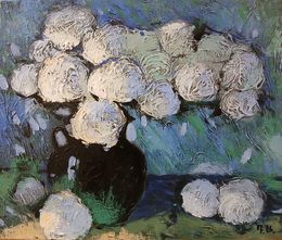 Painting, White Bouquet, Davit Arstamyan