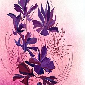 Fine Art Drawings, Composition de fleurs, Eugene Eechaut