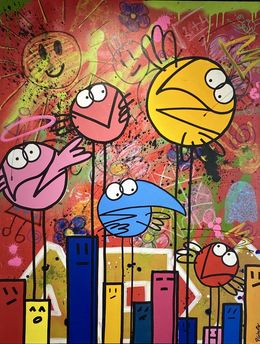 Gemälde, Happy vibe, Pierre Colmain