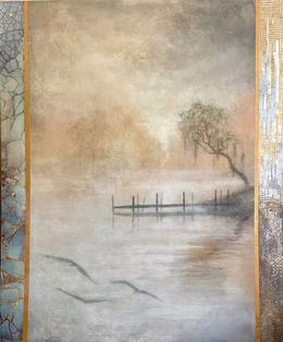 Peinture, Foggy lanscape, Maylis Bourdet