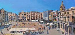 Gemälde, Plaça Mercadaal, Reus, Josep Moscardó