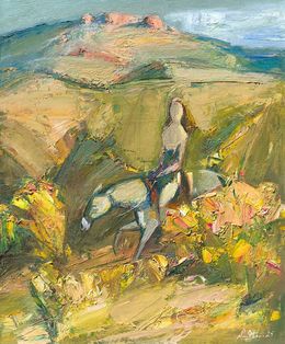 Painting, Rider of the Golden Hills, Mateos Sargsyan
