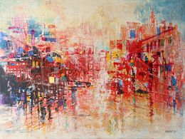 Gemälde, City After the Rain 2, Rakhmet Redzhepov (Ramzi)