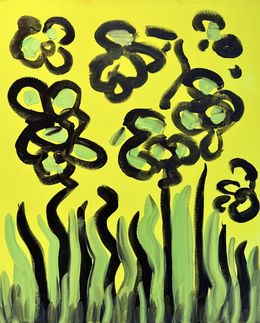 Gemälde, Tableau 4 Fleurs Jazz, François-Olivier Nolorgues