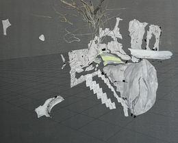 Peinture, Paysage virtuel-La montagne de l’âme, Han Qi