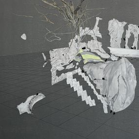 Gemälde, Paysage virtuel-La montagne de l’âme, Han Qi