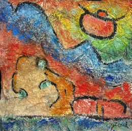 Peinture, La lune I, Cécile Girard