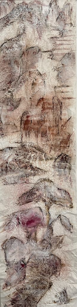 Peinture, Paysage en brun, Cécile Girard