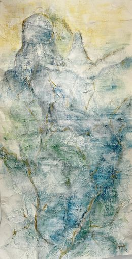 Peinture, Paysage en or, Cécile Girard
