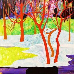 Gemälde, The Stained Glass Forest 20250414, Dake Wang Qi