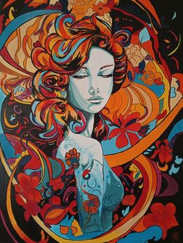 Peinture, Flower, Sophie So Moon