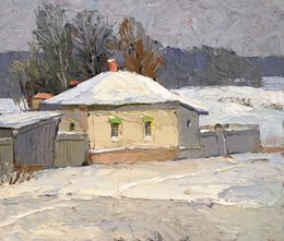 Gemälde, Winter sketch, Egor Shvachunov