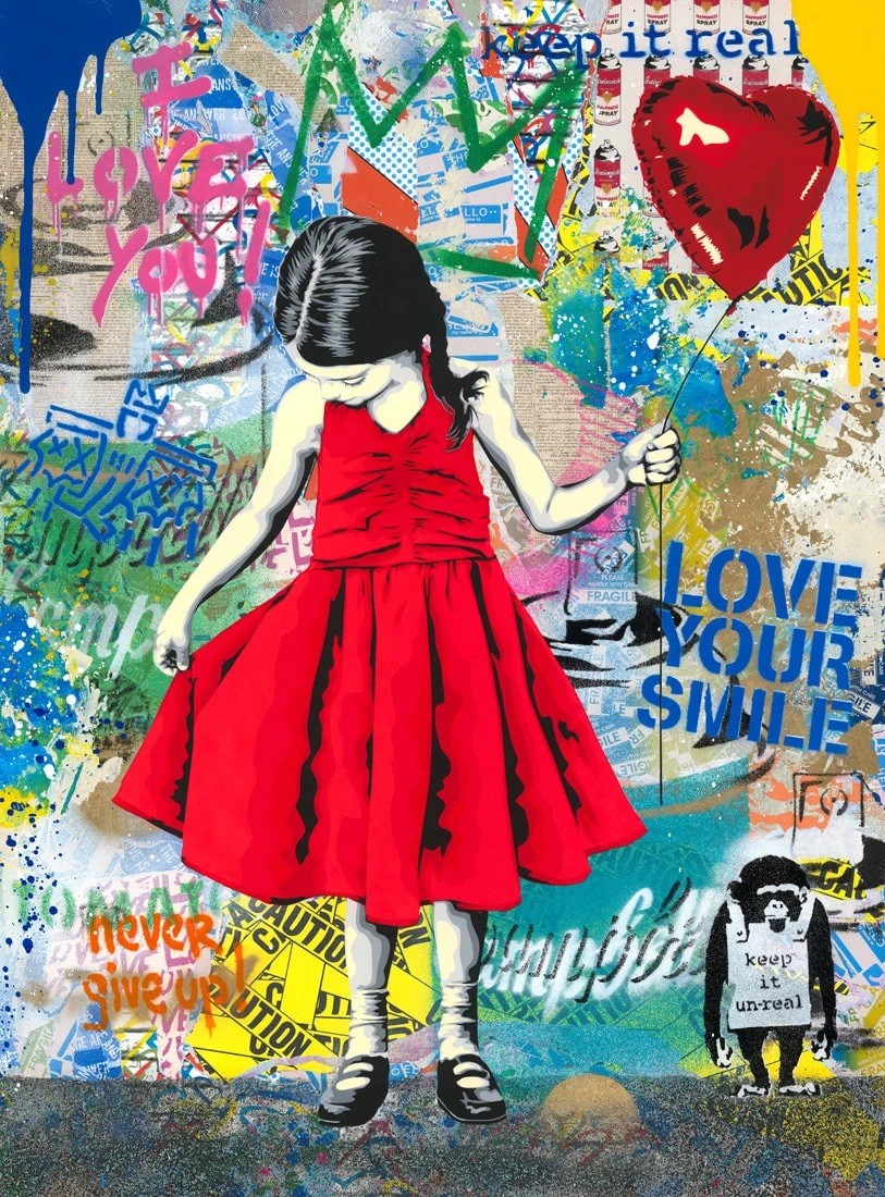 Mr Brainwash, Beautiful Girl - Red Mr Brainwash, Beautiful Girl - Red