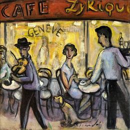 Peinture, Músic, musa i noisette, Ramon Moscardó