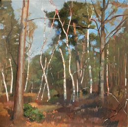 Painting, Les Bouleaux, Christophe Thiry
