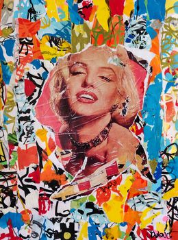 Painting, Marilyn (omaggio a M. Rotella), Dr. Love