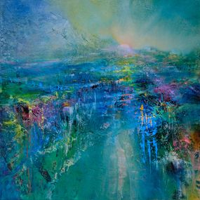 Painting, Stone, water, light, life, Annette Schmucker