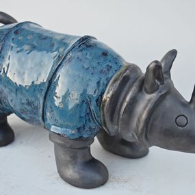 Sculpture, Le Rhinocéros Bleu, Changzheng Zhu