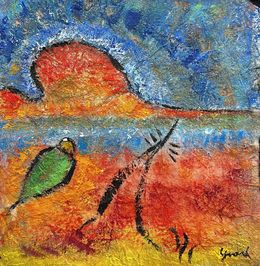 Gemälde, La lune II, Cécile Girard