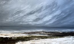 Peinture, Dramatic Seascape with Stormy Sky, Tatiana Malinovscaia