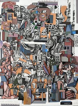 Print, La cité des égarés étude réhaussé IX/X, AKET