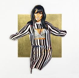 Édition, Maidenform Molly (Lithograph with Gold Leaf), Mel Ramos