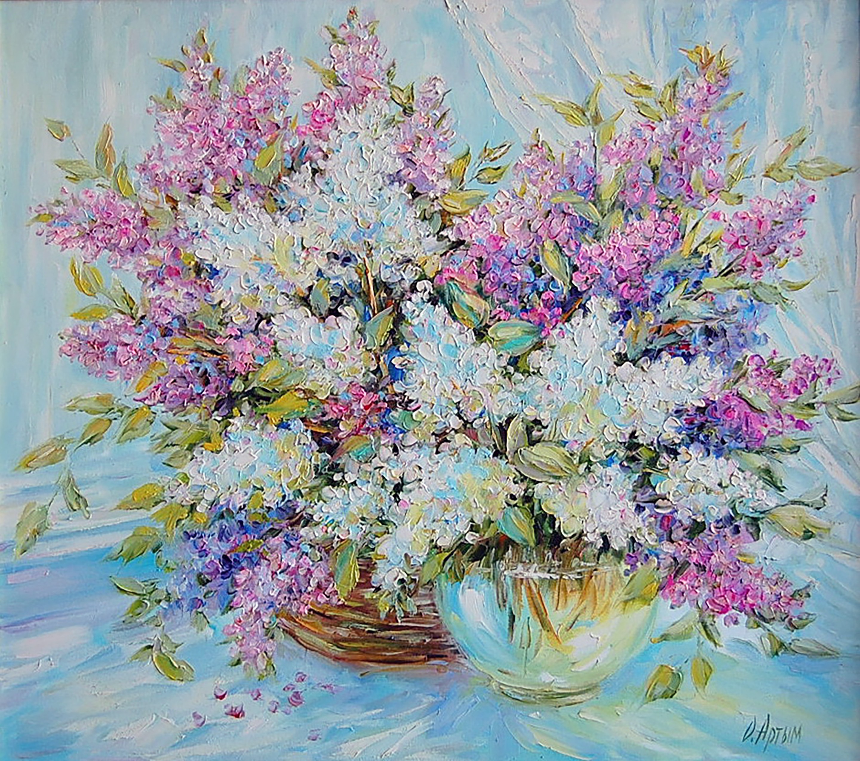 Olga Artim, Lilac at the window Olga Artim, Lilac at the window