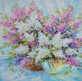 Gemälde, Lilac at the window, Olga Artim