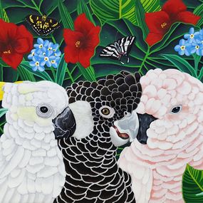 Gemälde, Parrot Paradise II, Sreya Gupta