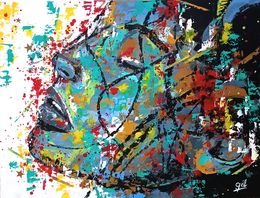 Painting, Cosmos of emotions, Gillian Brin