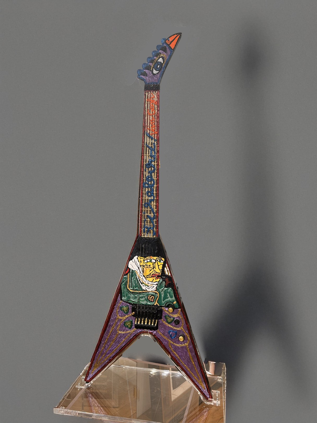 Robert Combas, Flying Van Gogh guitare Robert Combas, Flying Van Gogh guitare