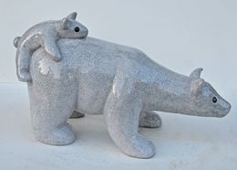 Skulpturen, L'Ourse et son Ourson, Changzheng Zhu