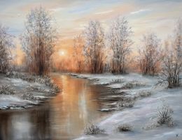 Painting, Sun in the Mirror of Ice, Tanja Frost