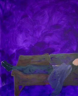 Peinture, The couch. You are not in anywhere Series (3), Brenda Sabbagh