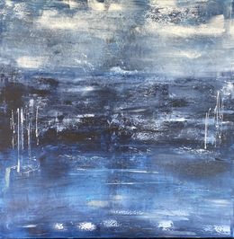 Gemälde, Rêverie en bleue, Christine Barth Mroz