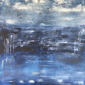 Painting, Rêverie en bleue, Christine Barth Mroz