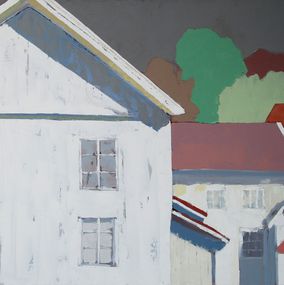 Painting, Façades blanches en Suède, Agnès Cellérier