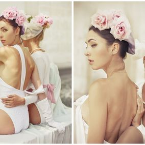 Photography, Summer Roses - Two Prints, Dasha & Mari