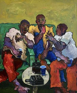 Peinture, Men's Talk, Oshorenoya David Francis