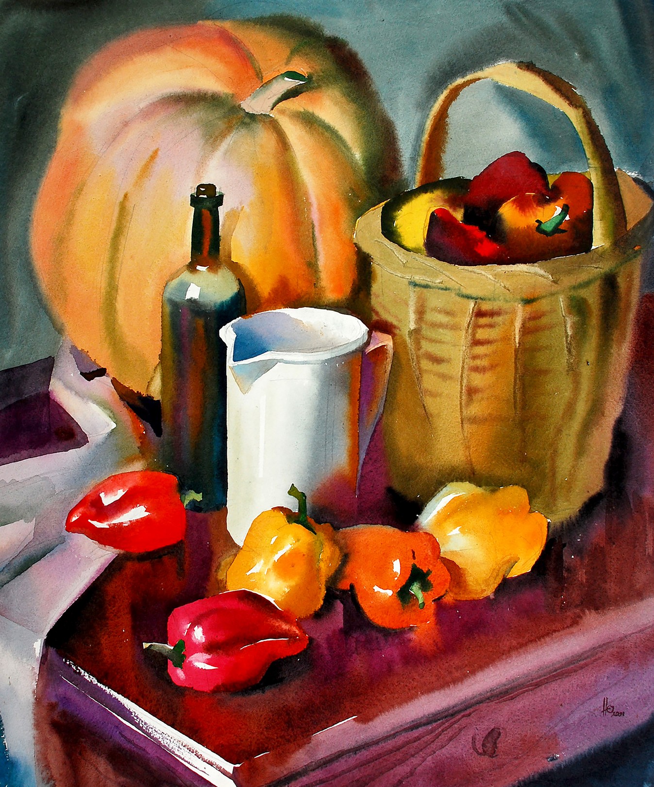 Egor Shvachunov, Still life with pumpkin Egor Shvachunov, Still life with pumpkin