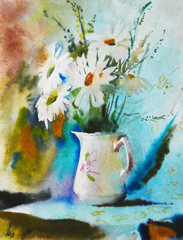Painting, Chamomile, Egor Shvachunov