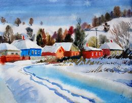 Gemälde, Winter landscape, Egor Shvachunov