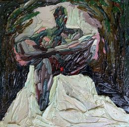Painting, Asiko - 21st Century, Contemporary, Figurative, Impasto, Minimalist Abstract, Okeowo Oluwaferanmi