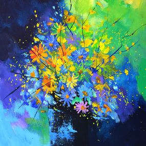 Painting, A colourful still life, Pol Ledent