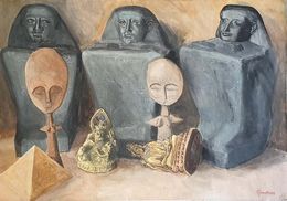 Painting, Godot, Artefacts of Civilisations Lost., Derek Carruthers