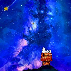 Drucke, Snoopy shooting star, Benny Arte